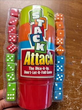 Kids Dice Stacking Game - Red